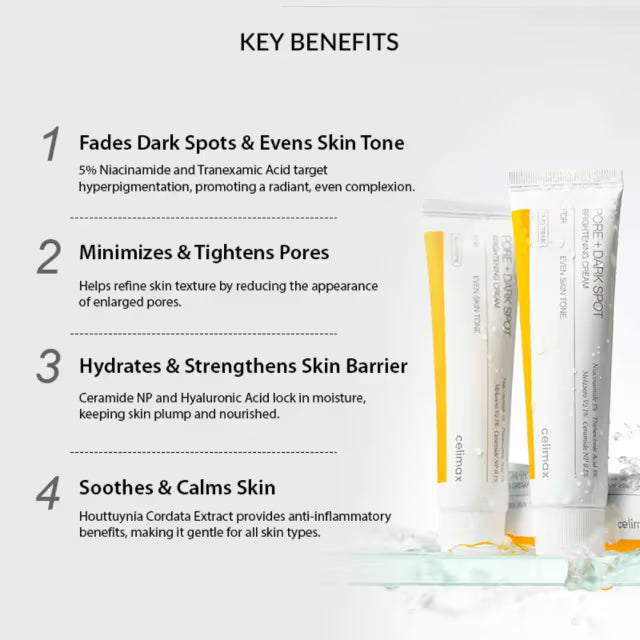 Celimax Pore + Dark Spot Brightening Cream (35ml)